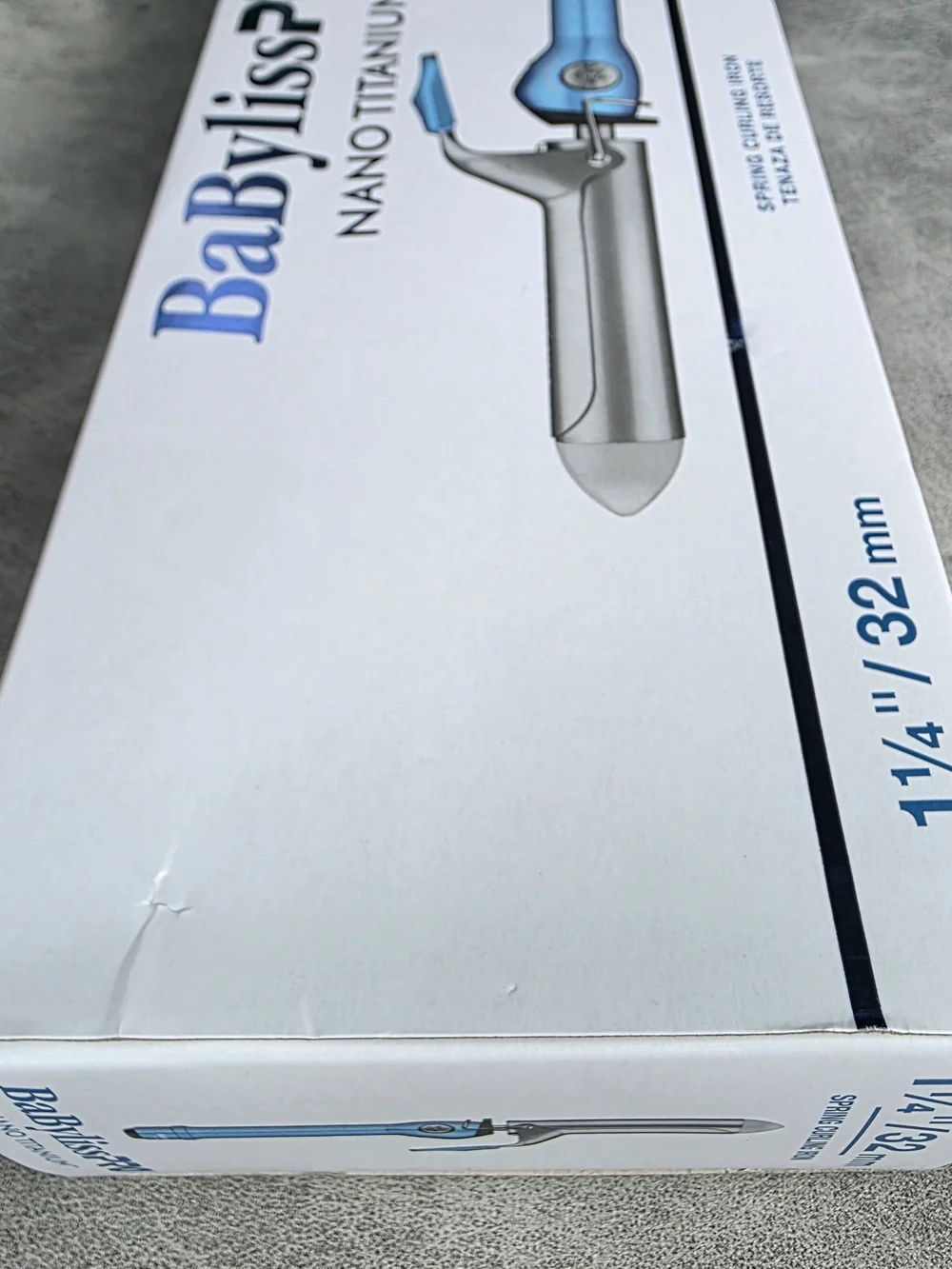 BaBylissPro Nano Titanium Extended Barrel Curling Iron 1 1/4